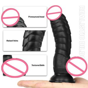 Mainan seks Anal Dildo besar Dildo hewan Dildo mawar dengan cangkir isap Penis besar untuk mainan seks wanita - Product Image 3