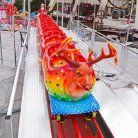 Parc d'attractions pour adultes, carnaval, aire de jeux, montagnes russes portables pour enfants, remorque pour enfants à vendre