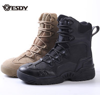 Chaussures de randonnée en montagne pour hommes, bottes tactiques de sécurité, style désert, pour l'entraînement