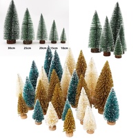 Großhandel Mini-Weihnachtsbaum Dekorationsartikel Wohndekor Luxusartikel Geschenke 10-30cm Hoch PVC Tischdekoration MC002-W