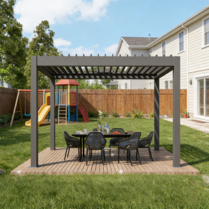 Pérgola Eléctrica Retráctil Impermeable para Jardín, de <span class=keywords><strong>Aluminio</strong></span>, con Motor, <span class=keywords><strong>3x4</strong></span> 5x4, Precio de Fábrica - Product Image 1