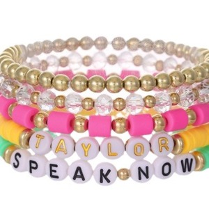 Corda transfrontaliera con <span class=keywords><strong>cuore</strong></span> intrecciato grazioso bracciale da donna placcato in oro con perline con lettere colorate regolabili fatte a mano - Product Image 5