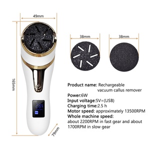 Waterproof Rechargeable Pedicure Tool Electric Callus Remover Professional Foot <b>File</b> Dead Skin Remover - Product Image 4