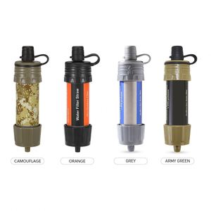 Outdoor Water Filter Straw Water Filtration System Water Purifier for Emergency Preparedness Camping Traveling <b>Backpacking</b> - Product Image 3