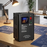 KEBO 500VA Régulateur de tension CA automatique monophasé Type de servomoteur SMW Affichage LED complet mural Cuivre
