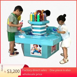 Educational Children's Playground Handmade Table Shopping Mall square Amusement New Project Toy Table - Product Image 5