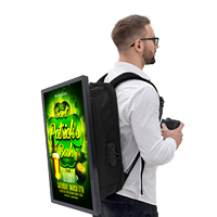 Pantalla LCD Electrónica para Publicidad Exterior, Mochila LED, Reproductores Móviles para Publicidad Exterior