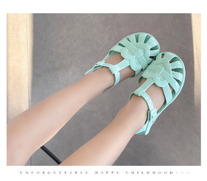 Sandalias de Playa para Niñas, con Tiras, Diseño Moderno, Suela Suave, Estilo Princesa, para Verano - Product Image 1