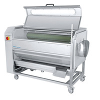 Machine à éplucher les oignons automatique commerciale Machine à éplucher les pommes de terre manioc manioc en acier inoxydable