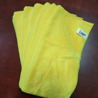 Lot de 36 chiffons en microfibre personnalisés, surjetés, vente en gros, 350 g/m², chiffon de nettoyage surjeté, 40*40, microfibre, serviettes de lavage pour voiture