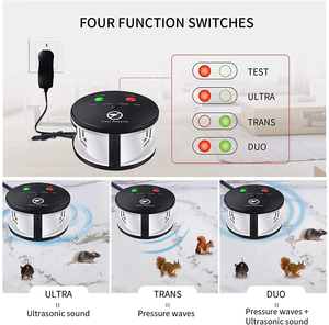 Répulsif à ultrasons pour souris, insectes et écureuils, à branchement secteur, ABS, 360 degrés, fréquence variable, dissuasion des rongeurs - Product Image 6