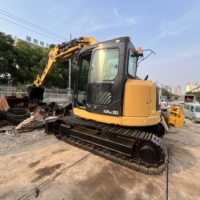 Mini-excavatrice d'occasion CAT308E2SR à rayon de braquage court, rotation zéro, moteur C3.3B d'origine pour la construction urbaine en espace restreint
