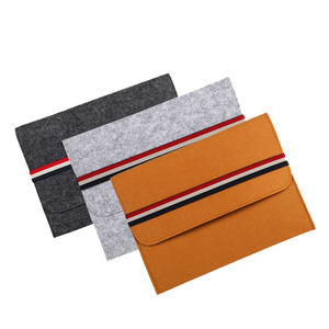 Feutre pochette pour ordinateur portable fait à la main <span class=keywords><strong>fantaisie</strong></span> sacs pour ordinateur portable feutre sac pour ordinateur portable avec souris sac LOGO - Product Image 1