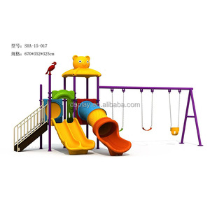 Hot Bán Chất Lượng Tốt Trẻ Em Chơi Thiết Lập Thương Mại Sân Chơi Ngoài Trời Thiết Bị, Trẻ Em Nhựa Trượt Và Đu - Product Image 3