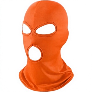 Masque Balaclava Unisexe Orange Respirant et Imperméable en Spandex et Polyester Couleur Unie pour Adulte – Idéal pour l'Extérieur - Product Image 1