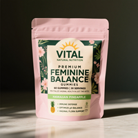 Gummies Équilibre Féminin 60 Unités pour la Défense Immunitaire, Santé Vaginale