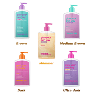 Custom Organic Vegan Tan Gel Autobronceador Cuerpo Sunless Tan Acelerador Cruelty-Free Clear Gel Lotion Sunless Bronzing Gel - Product Image 5