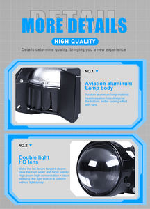 Carolyn - Faro Antiniebla para Automóvil P90, <span class=keywords><strong>Precio</strong></span> Económico, 12 V, 160 W, 16000 LM, 6000 K, IP68, Lente de Proyector Bi-LED de 3.0 Pulgadas, Volante a la Derecha/Izquierda - Product Image 5