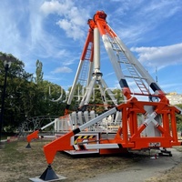 Manège à pendule 360° sur remorque, nouvelle conception, sensationnel, pour extérieur, attraction commerciale de fête foraine, en fibre de verre et acier, 16 places