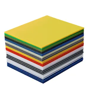 2mm-12mm 4'x 8' PP Coroplast Corflute Corrugated Plastic Correx Board Sheets