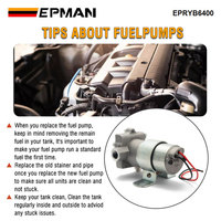 Pompe à essence électrique EPMAN 110 GPH avec régulateur Street Strip carburé Application 14 PSI Universal 3/8 "NPT Ports EPRYB6400AD