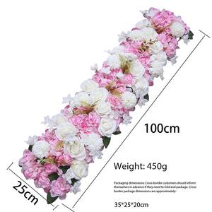 ผ้าปูโต๊ะดอกไม้สำหรับงานแต่งงาน สไตล์ยุโรปสมัยใหม่ สำหรับตกแต่งโต๊ะกลางแบบมืออาชีพ ดอกไม้ประดิษฐ์ กุหลาบ - Product Image 6