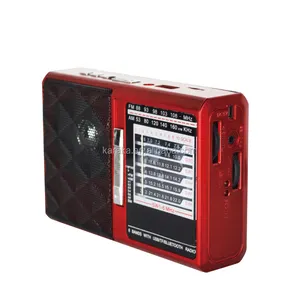 R-1619 Multi Band Radio Tenaga Surya Portabel, dengan Usb Tf Pemutar Musik Colokan Lampu Led Panel Surya Jack