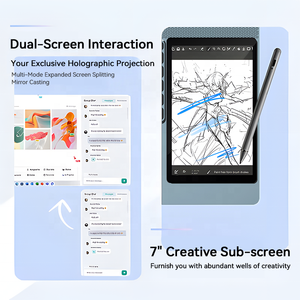 Kustom Win11 atordineur portabel <span class=keywords><strong>i7</strong></span> komputer laptop pc 15.6 inci + 7 inci layar ganda SSD 512GB netbook murah baru - Product Image 4