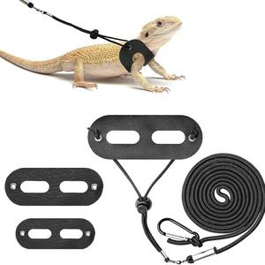 소형 도매 가죽 도마뱀 목줄 파충류 야외 목줄 도마뱀 산책줄 소형 애완동물 목줄 - Product Image 1