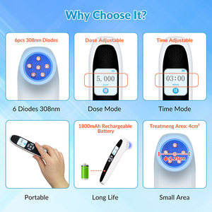 Lámpara UVB UV de 308nm para Uso Doméstico, Terapia para Vitiligo, Esterilización, Suministro de Fábrica, Solución Clínica para el Tratamiento de la <span class=keywords><strong>Dermatitis</strong></span> <span class=keywords><strong>Atópica</strong></span> - Product Image 4