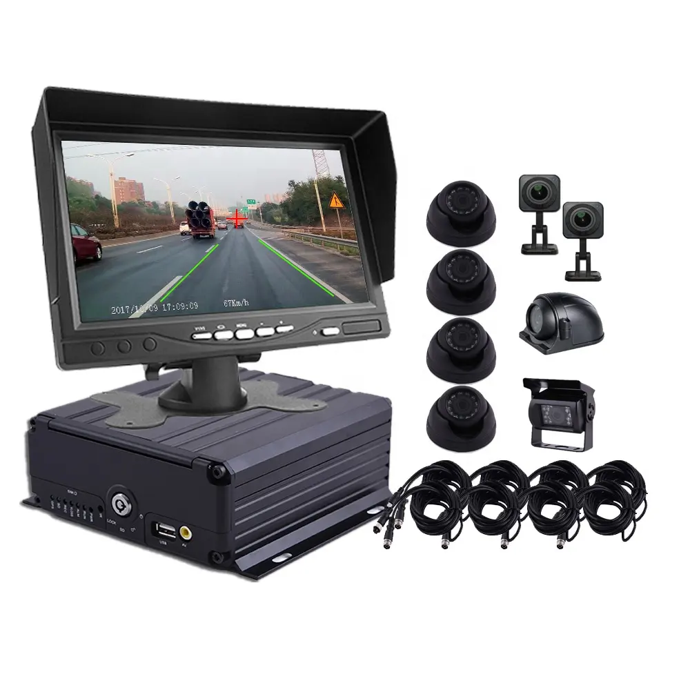 AI Mobile DVR ADAS DMS Car Bus Truck MDVR 3G 4G GPS WiFi Hard disk SD Card Video Recorder