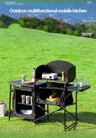 Vente chaude de haute qualité personnalisé extérieur en aluminium Durable cuisine pliante Portable pique-nique Camping randonnée pelouse Table de cuisson