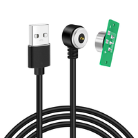 Cable de Carga USB Magnético de 2 Pines en Ángulo Recto de 90 Grados con Fuerte Fuerza Magnética de 5V 3A 5V2A, Conector Magnético Macho y Hembra para PCB
