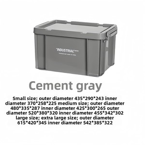 Caja de almacenamiento de plástico PP de estilo Industrial moderno para acampar al aire libre, organizador doméstico, caja de almacenamiento de volumen de maletero de coche - Product Image 5