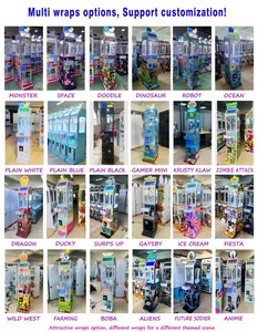 Lifun Amusement Business Mini Gamer Spin Lucky Spin-N-Drop Clip Prize <strong>Game</strong> <strong>Machine</strong> with Prize Locker Portable Claw Doll Grabber - Product Image 5
