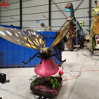 Modèle de papillon d'insecte de mouche artificielle animatronique réaliste