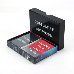 Juego de cartas barato respetuoso con el medio ambiente Impresión de papel Logotipo personalizable Juegos de cartas en blanco <span class=keywords><strong>Tash</strong></span> - Product Image 4
