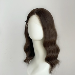 Peluca Kosher Brasileña con Frente de Encaje Transparente para Mujer, Peluca Judía de Longitud Media - Product Image 3