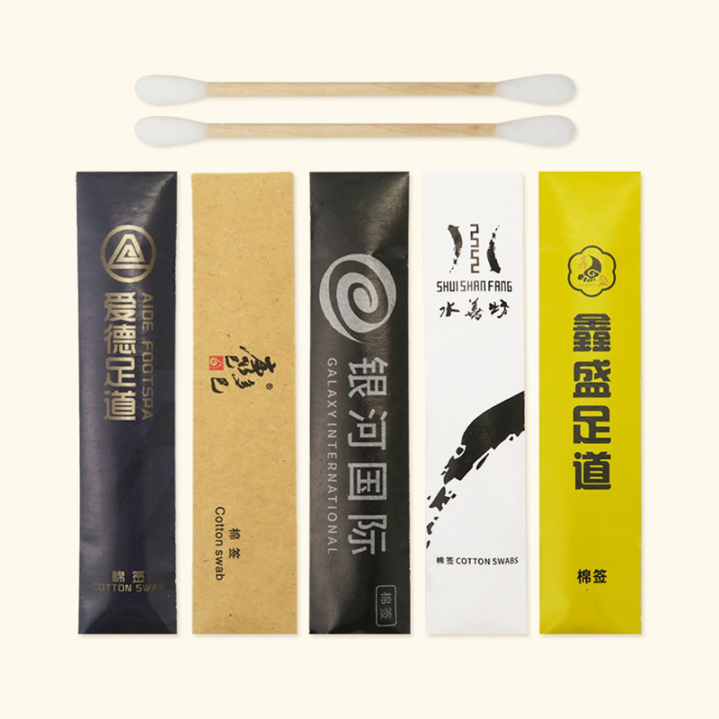 Custom Logo Cotton Swab Stick Hotel
