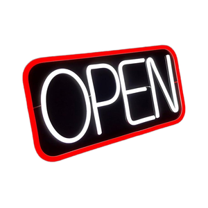 कस्टम ऐक्रेलिक नीयन ने बिजनेस के लिए ओपन साइन सुपर उज्ज्वल नीयन डिजाइन का नेतृत्व किया 10 स्तर की ब्राइटनेस समायोजित - Product Image 1