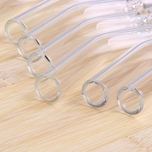 Pailles en verre courbées en quartz rose naturel de guérison pailles en verre réutilisables avec des pierres en cristal naturel de quartz - Product Image 5