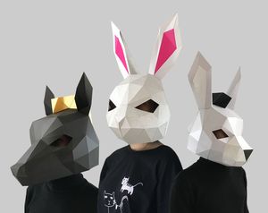 Venta al por mayor de papel 3D <span class=keywords><strong>Origami</strong></span> para adultos Máscara de Halloween - Product Image 4