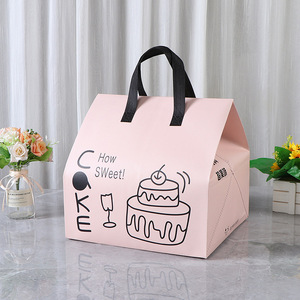 Borsa Termica Personalizzata per Asporto, Borsa Isolante Monouso in Tessuto Non Tessuto per Consegna Torte, Gelati e Alimenti Freddi - Product Image 1