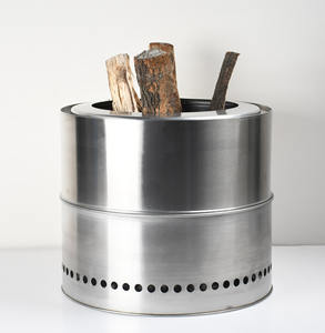 Benutzer definierte Edelstahl tragbare Outdoor-Holzkohle Brennholz ofen Rauchfreier Lager ofen Kochen Feuerstelle Camping - Product Image 2