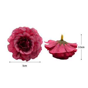 Flores Artificiales de Rosa y Peonía Dongchen Crafts, Poliéster 1.5G, Decoración para Bodas, Arreglos de Mesa, Manualidades, Accesorios para el Cabello - Product Image 5