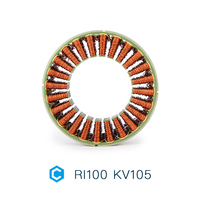 RI100 KV105 CubeMars Rahmenloser BLDC-Motor: 4,95 Nm Spitzen-Drehmoment Innenläufer für Exoskelett, Roboterarm & Cobot-Gelenkantriebe