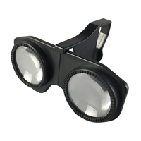 Mini lunettes VR pliables en plastique / Lunettes de réalité virtuelle 3D pour téléphone portable de 3,5 à 6,0 pouces