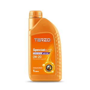 น้ำมันเครื่องสังเคราะห์แท้ TERZO Specialsynth 0W-20 ขนาด 1 ลิตร มาตรฐาน API SQ ILSAC GF-6A - Product Image 1