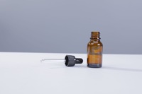 Bouteilles d'huile essentielle en verre brun de luxe 10ml 30ml, imprimées à l'écran, anti-lumière, avec compte-gouttes gradué et pipette pointue – Stock usine