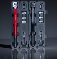 Kit de clés dynamométriques 6 pièces rouge et noir pour réparation automobile, 28-210 Nm, outils réglables de haute précision pour mécaniciens